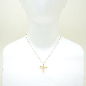 Tiffany Infinity Cross Necklace Yellow Gold